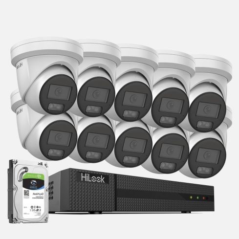 10 camera CCTV system and Hikvision 10 camera kit